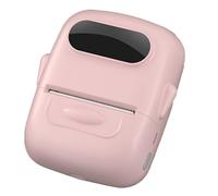 Giwnhvx Portable Thermal Printer Mini Printer with Stickers Printer for Small Business Home Office Pink