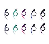 Giwnhvx Rainbow Highlighted Fading Colours Hair Extension Hairpin Long Straight Hair Clip Trimmable for Hair False Hair 3.2x55cm