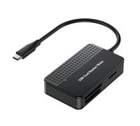 Giwnhvx Reader 4-In-1, TF SD MS Card Reader Multi Card Adapter External for Computer Camera Type-C Interface Easy Install Easy to Use