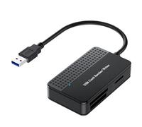 Giwnhvx Reader 4-In-1, TF SD MS Card Reader Multi Card Adapter External for Computer Camera USB 3.0 Interface Easy Install