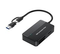 Giwnhvx Reader 4-In-1, TF SD MS Card Reader Multi Card Adapter External for Computer Camera USB C & USB 3.0 Interface Easy to Use