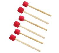 Giwnhvx Red 12.8 Inch Foam Rubber Drum Sticks, Bass Drum Sticks, Non-Slip Bass Percussion Sticks, Percussion Accessories