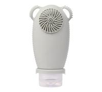 Giwnhvx Refillable Silicone Empty Bottle Containerfor Travel with Cleansing Brush, C