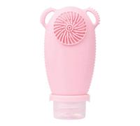 Giwnhvx Refillable Silicone Empty Bottle Containerfor Travel with Cleansing Brush, G