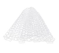 Giwnhvx Replacement Fishing Net Wear- Rubber Mesh Fish Catch Multifunctional Dip Net White 55cm 1 Piece