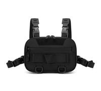 Giwnhvx Rig Backpack Camping Recon Kit Bag Vest Front Pouch Multi-Purpose Daypack for Hiking Fishing Lure Pack,Black