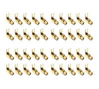 Giwnhvx Right Angle Spade Fork & Binding Post - 4mm Banana Plug Socket - Spade Fork Connector for Speaker & Power & Amp(40 Pack)