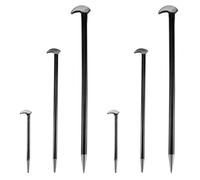 Giwnhvx Rolling Head Pry Bar Set Ladies Foot Mechanical Pry Bar,Car Pry Bar,Heel Lever 6 Inches 12 Inches 16 Inches,6PCS