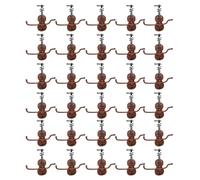 Giwnhvx Santa Claus Wood Grain Violin Christmas Accessories Small Pendants DIY Decorations