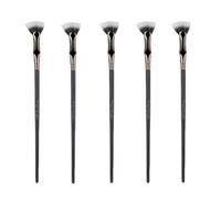 Giwnhvx Scalloped Lash Brush, Fan Brush for Lashes Eyelash Separator Tool, Eyelash Comb for Upper Lower Eye 5pcs