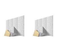 Giwnhvx Self-Adhesive Acoustic Panels 24 Pack,12 x 12 x 0.4 Inch Sound Proof Padding,Sound Absorbing Panel for Home,Grey