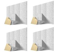 Giwnhvx Self-Adhesive Acoustic Panels 48 Pack,12 x 12 x 0.4 Inch Sound Proof Padding,Sound Absorbing Panel for Home,Grey