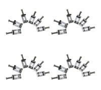 Giwnhvx Set of 24 Replacement Chrome Tremolo Bridge Saddles for Electric Guitar