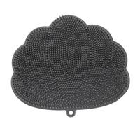 Giwnhvx Shower Foot Massager Scrubber with Suction Cups,Wall-Mounted Back Scrubber for Shower,Hands-Free Foot Scrubber Mat Easy to Use Grey