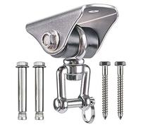 Giwnhvx Silent 360°Rotating Swing Hanger, Stainless Steel Heavy-Duty Swing Hook, for Concrete, Porch Yoga Hammock Gym