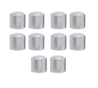 Giwnhvx Silver Metal Dome Guitar Volume Knob Electric Guitar Bass Potentiometer Control Knob (Without Hole)