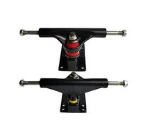 Giwnhvx Skateboard Bracket Four Wheel Skateboard Bridge Brush Street Board Double Warpage 5 Inch Truck Accessories,Black