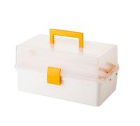 Giwnhvx Small Tackle Box with 2 Tray Hardware Organizer Portable Multipurpose Storage Box for Snacks Screws Nuts Lure Case B