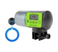 Giwnhvx Smart Automatic Fish Feeder Feeding Circle Fish Tank Auto Feeding Dispenser Fish Automatic Feeder LCD Indicates Timer Aquarium Accessories-B
