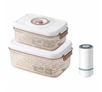 Giwnhvx Smart Automatic Vacuum Sealer with Vacuum Seal Food Storage Container Set 1.2L/2.1L Vacuum Fresh-Keeping Box Sealed Jar