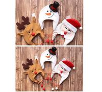 Giwnhvx Soft Christmas Hat Party for Baby Santa Hats Red Decoration Decoration Kids Gift Holiday Supplies, +Old Man