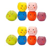 Giwnhvx Squeaky Dog Toys -Cute Funny Pigge Latex Dog Balls for Small Puppy and Medium Pets Dogs (12 Pack)