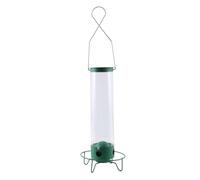 Giwnhvx Squirrel-Proof Wild Bird Feeder Outdoor Patio Wrought Iron Hanging Bird Feeder B