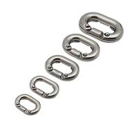 Giwnhvx Stainless Steel 316 Chain Buckle Chain Clip Chain Link Buckle Quick Link Ring Riveted Chain Buckle 10mm