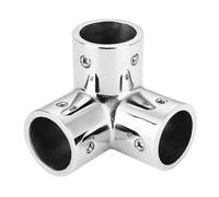 Giwnhvx Stainless Steel Boat Tube Pipe 3 Way Connector for Ocean Yacht Dock Outdoor Awning Tube Fastener Easy to Use