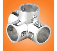 Giwnhvx Stainless Steel Boat Tube Pipe 4 Way Connector for Ocean Yacht Dock Outdoor Awning Tube Fastener Easy Install Easy to Use