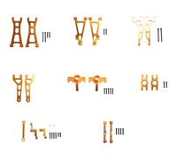 Giwnhvx Swing Arm Steering Group Cup for 16207 16208 16209 16210 H16 Remote Control Car Parts Metal Upgrade Kit,Gold