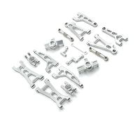 Giwnhvx Swing Arm Steering Group Cup for 16207 16208 16209 16210 H16 Remote Control Car Replacement Parts Accessories Metal Upgrade Kit,Silver