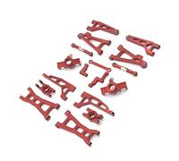 Giwnhvx Swing Arm Steering Group Cup for 16207 16208 16209 16210 H16 Remote Control Car Replacement Parts Accessories Metal Upgrade Kit,Red