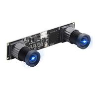 Giwnhvx Synchronized Dual Lens USB Camera with CMOS OV9750 Sensor Webcam 1.3MP 3D VR USB Camera Module OTG Stereo