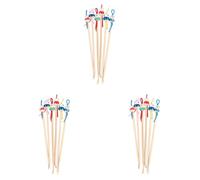Giwnhvx Tricolor China Doll Decor Wooden Earwax Remover Ear Picks 18 Pcs