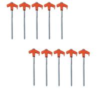 Giwnhvx -Type Tent Spikes, Tent Spikes, Metal Threaded Tent Spikes, Heavy-Duty Tent Spikes
