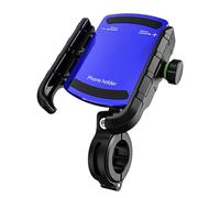 Giwnhvx Universal Motorcycle Phone Holder 360° View Bicycle Phone Holder for 5.4-7.2 Inch Mobile Phone Stand Blue