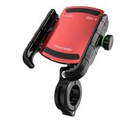Giwnhvx Universal Motorcycle Phone Holder 360° View Bicycle Phone Holder for 5.4-7.2 Inch Mobile Phone Stand Red