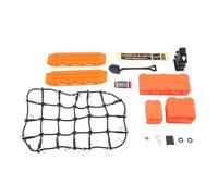 Giwnhvx Universal Simulated Decoration Suitcase Luggage Net Shovel for TRX4 SCX10 90046 90047 RC Car Accessories Orange