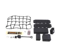 Giwnhvx Universal Simulated Decoration Suitcase Luggage Net Shovel for TRX4 SCX10 90046 90047 RC Car Accessories Black