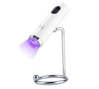 Giwnhvx UV Light with Stamp Handheld Mini Nail Cure Lamp with Silicone Stamper Nail Dryer Fast Curing for Gel Polish Glue Gel Easy Install