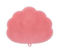 Giwnhvx Wall-Mounted Hands-Free Back and Foot Scrubber with Suction Cups - Deep Clean and Exfoliate in the Shower Pink Easy to Use 30 X 25.5cm