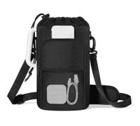 Giwnhvx Water Bottle Holder with Strap, Insulated Water Bottle Carrier Pouch with Phone Pocket for Walking Hiking Outdoors