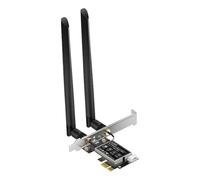 Giwnhvx WiFi 6E Adapter 5400Mbps BT5.2 PCI-E Wireless Network Card AX5400 Wifi 6E PCI-E 2.4G/5G/6Ghz WiFi Card for Win10 Win11
