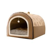 Giwnhvx Winter Dog Kennel Warm Dog House Mat Detachable Washable Dogs Bed Nest Deep Sleep Tent for Medium Large Dogs House S