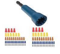 Giwnhvx Wire Twisting Tool, Wire Nuts Driver, Twist Wire Connectors Socket Wire Twisting Spinner with 1/4Inch Chuck Blue B