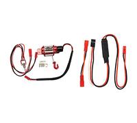 Giwnhvx Wired Automatic Simulated Winch with Winch CH3 Control Line Panel Receiver Cable,for 1/10 RC Crawler Car