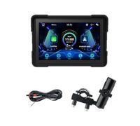 Giwnhvx Wireless CarPlay Motorcycle Android Auto 5 Inch Motorcycle GPS Navigation Waterproof Dual BT Dual CAM Recorder A
