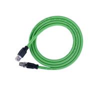 Giwnhvx X Code 8 Pole to RJ45 Gigabit Ethernet Interface Cat6 Industrial Camera Ethernet Cable Aviation Shielded Cable 1M