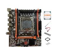 Giwnhvx X99E Motherboard+E5 2666 V3 CPU+Thermal Grease PCIEX16 NVMe Gigabit LAN Card Support 4XDDR4 RECC RAM Desktop Motherboard